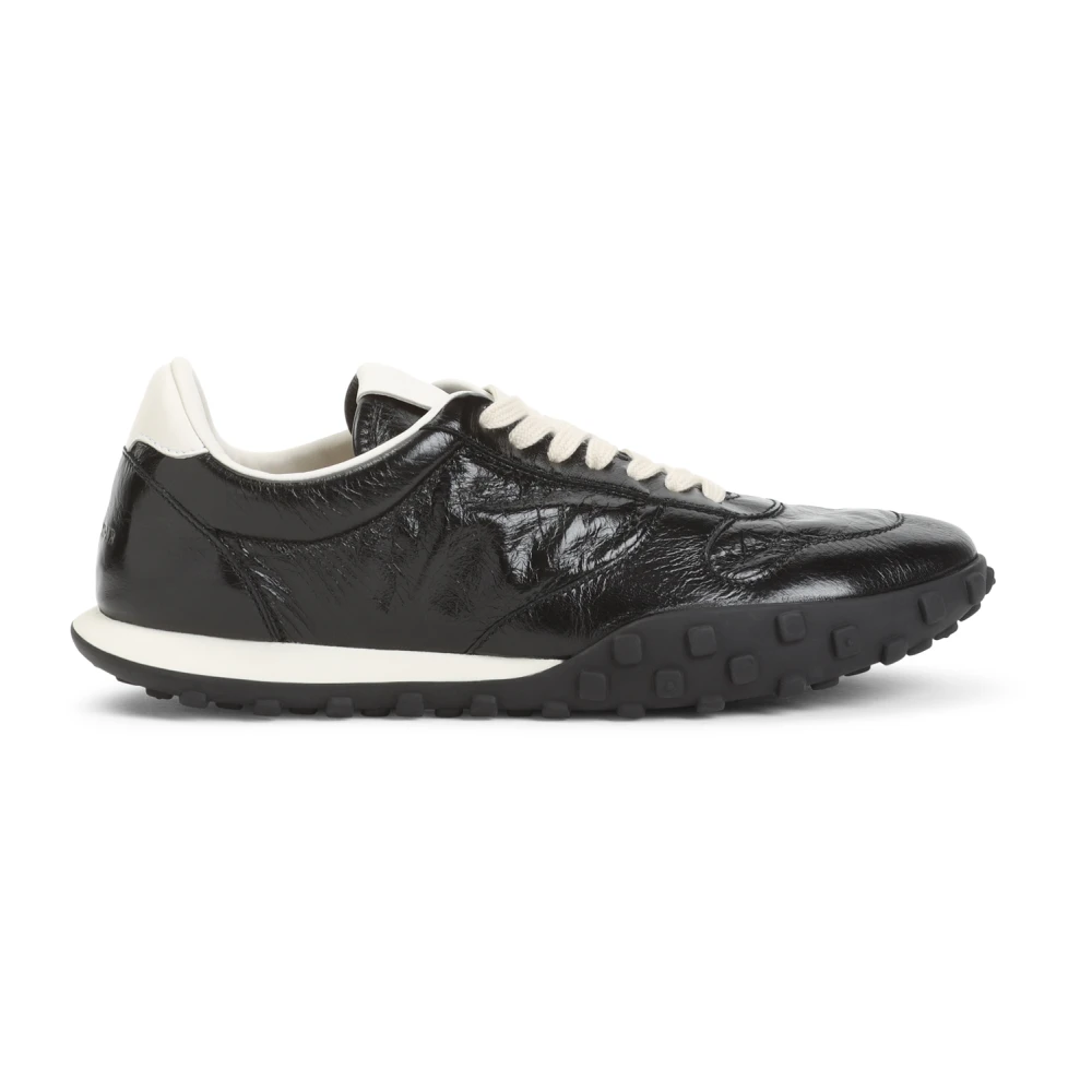 Jil Sander Men's Black Leather Sneakers