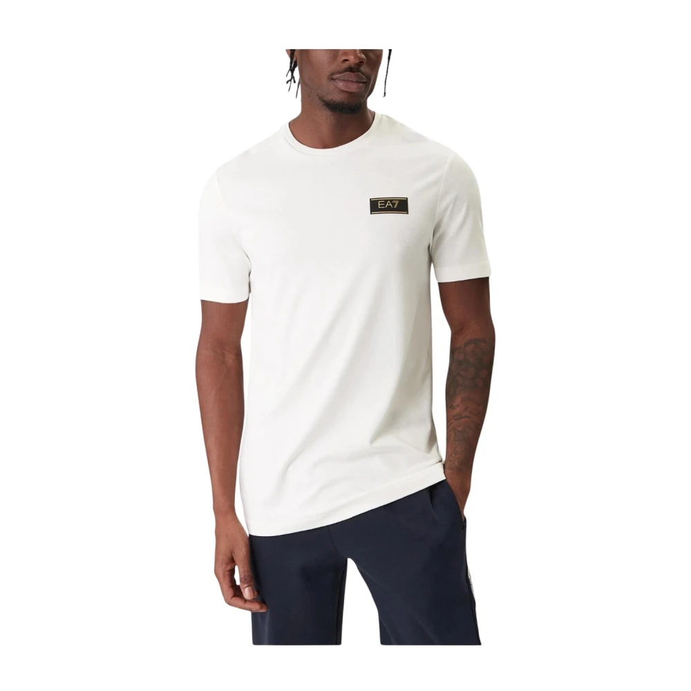 Emporio Armani Mannelijk Wit Tops Heren, M, T-Shirts