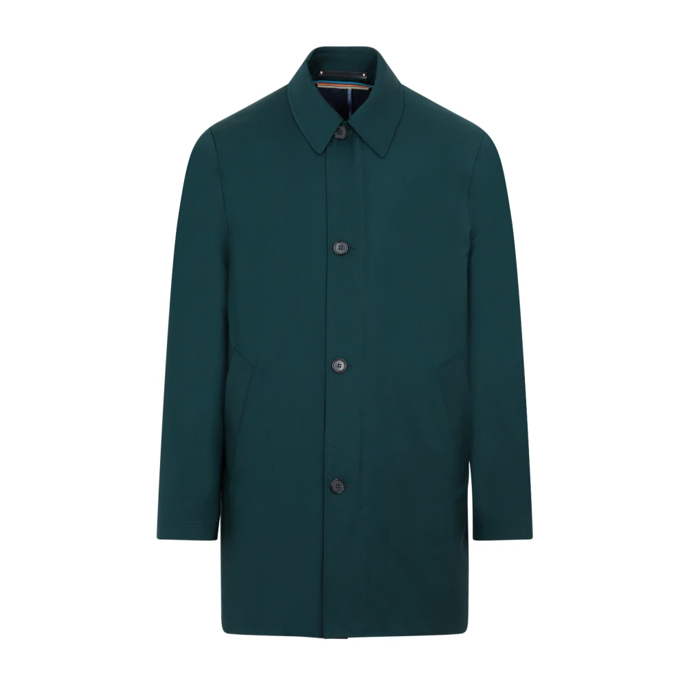 PS By Paul Smith Single-Breasted Coats Green Heren