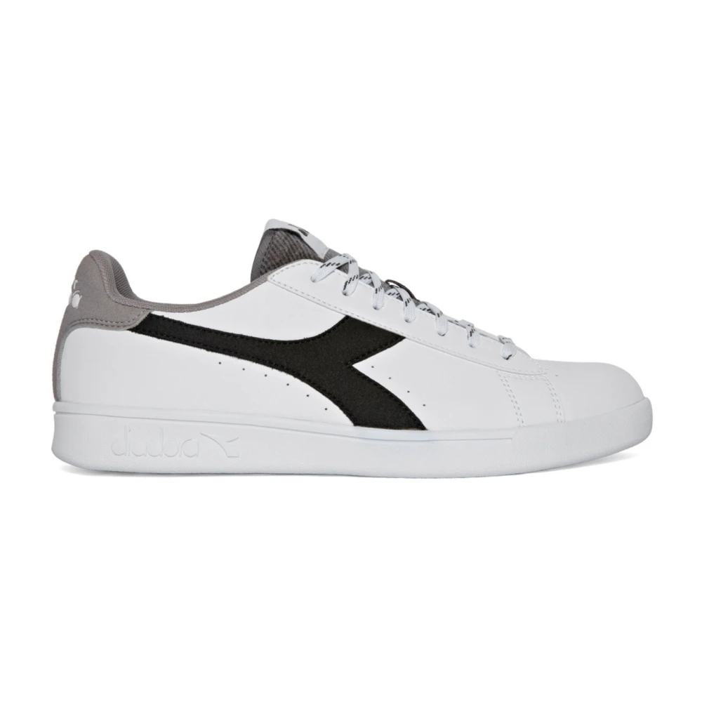 Diadora Men's White Sneakers, 8 Uk, Low Top Casual Trainers