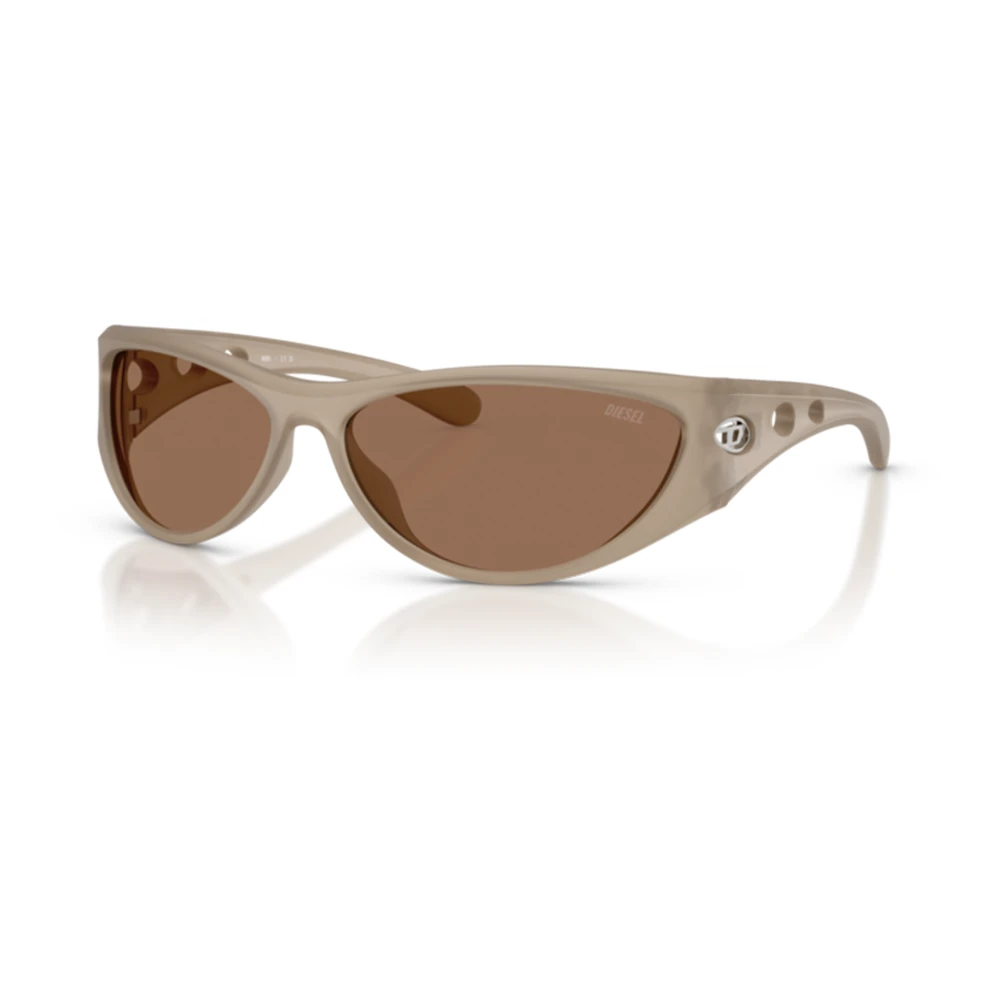 Diesel Unisex Grey/Brown Dl3004u 201273 Sunglasses Injected Cat Eye Normal - Image 3