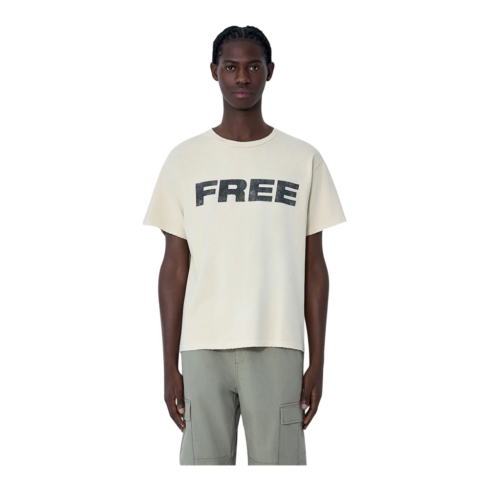 Gallery Dept. White Free T-Shirt - Male - T-Shirts - Xl - Tops