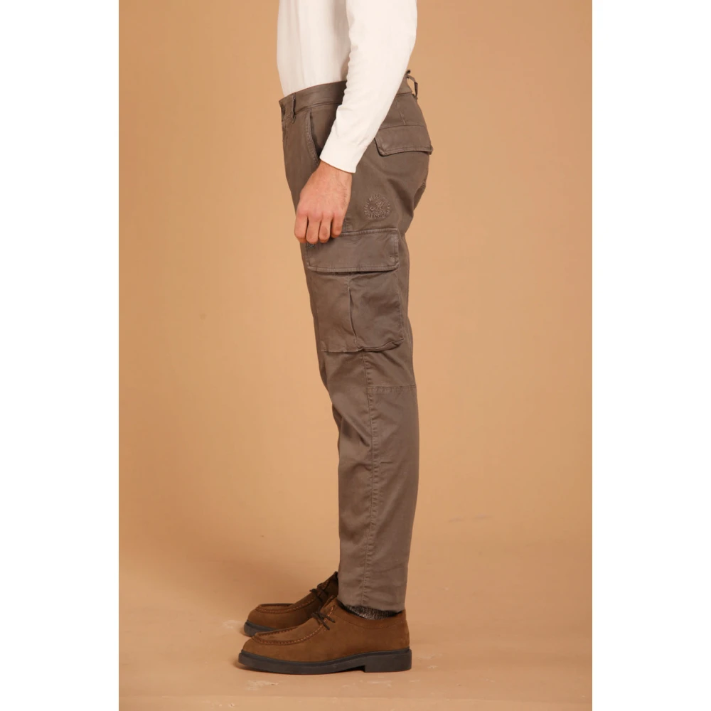 Mason's Extra Slim Fit Cargo Broek Brown Heren