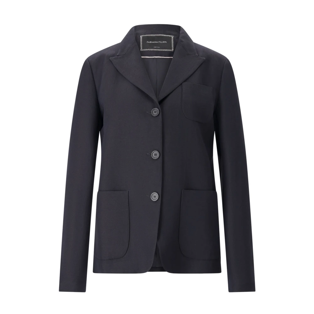 Fabiana Filippi Donna Blu Giacche, M, New,