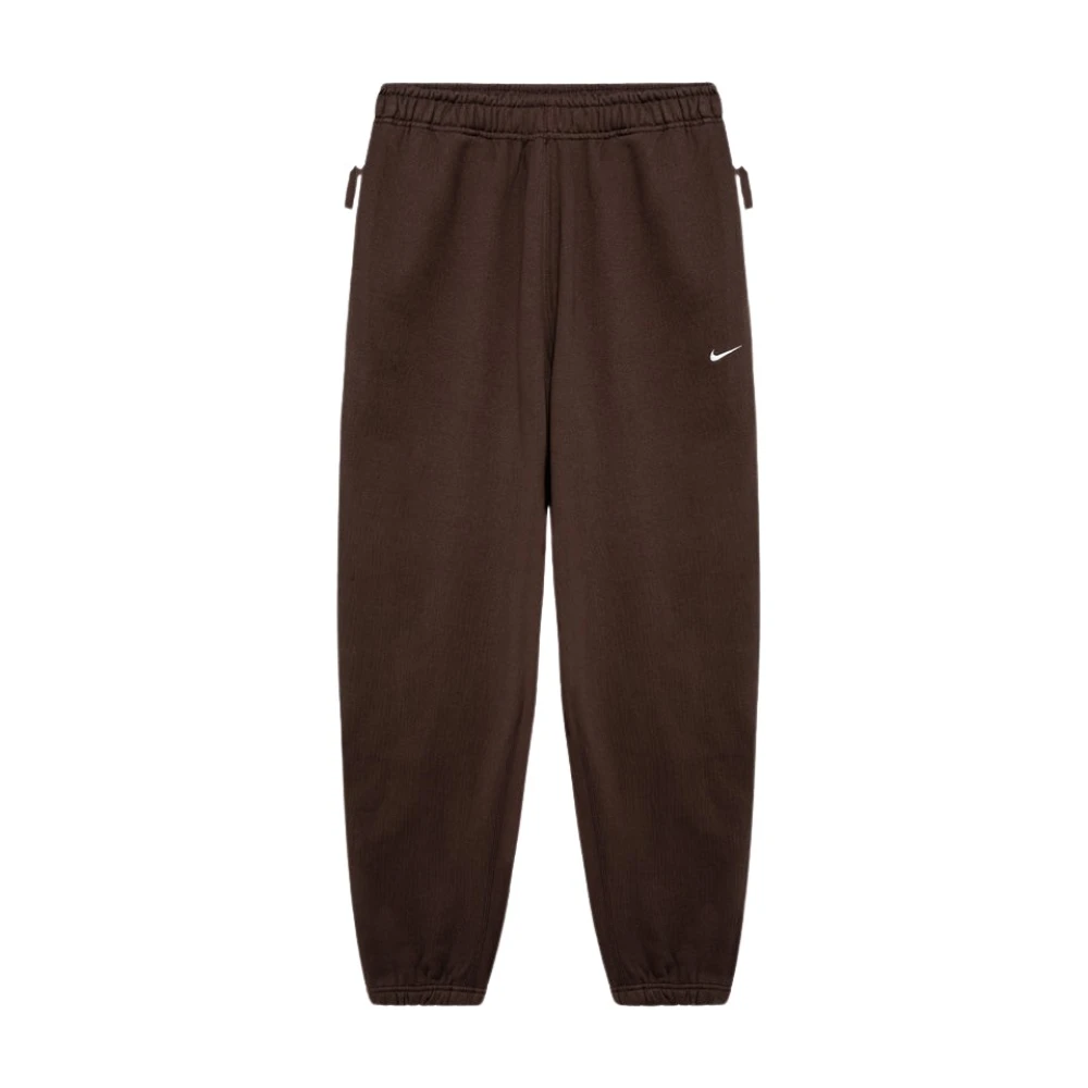 Nike Sweatpants in effen kleur zware katoenen fleece Brown Heren