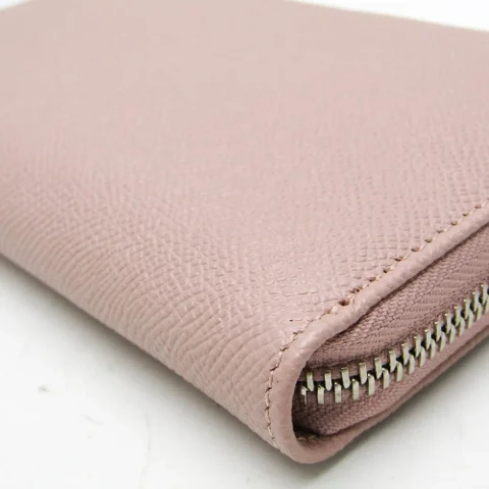 Bvlgari Vintage Pre-owned Leather wallets Pink Dames