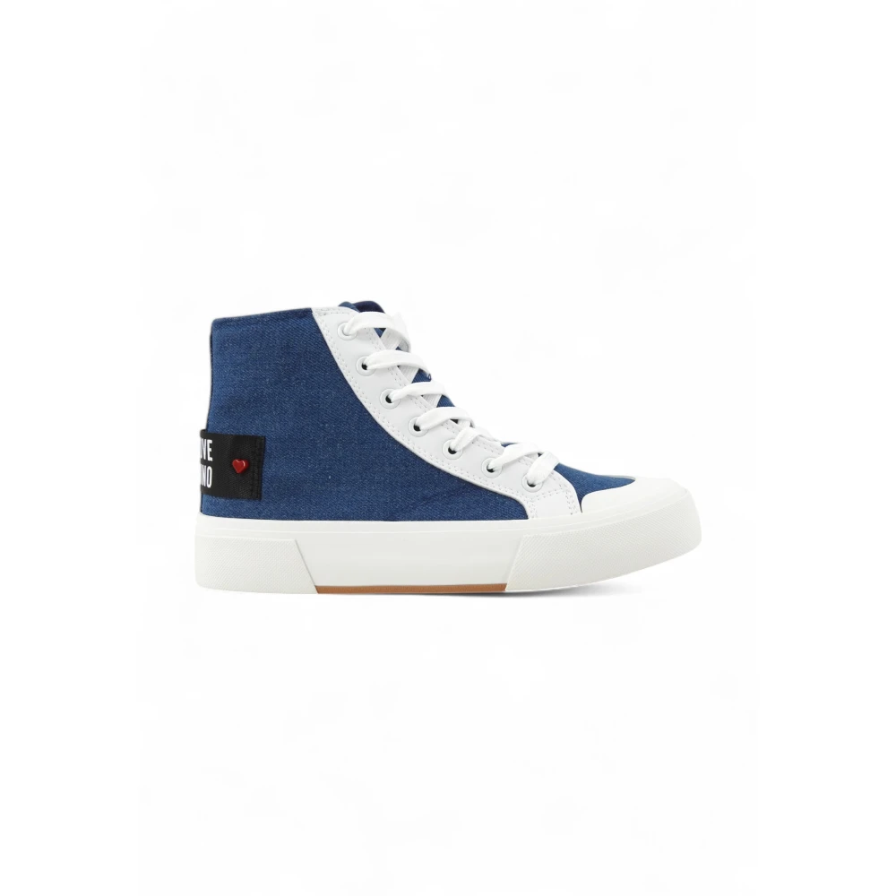Love Moschino Women's Blue Ja15022g1mjo5700 Platform Sneaker - Sneakers - 6 Uk - Shoes
