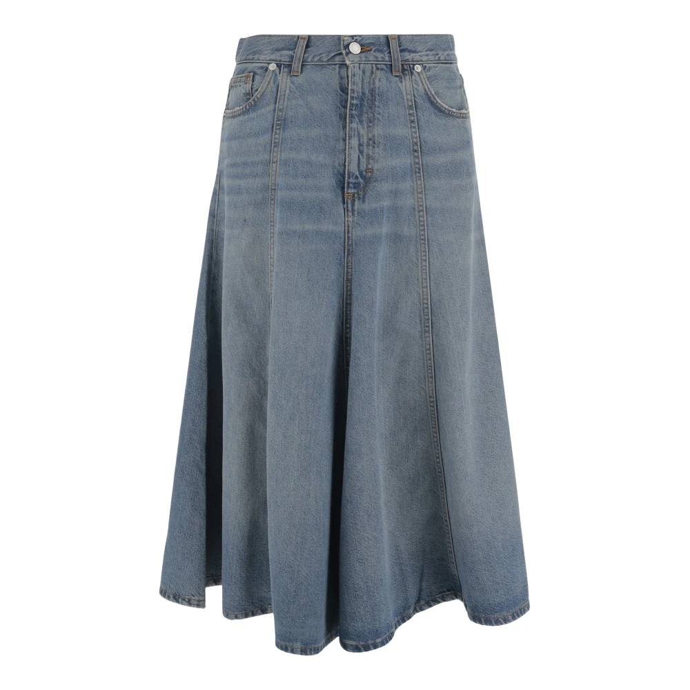 Haikure Denim Flared Leg Rok Blue Dames