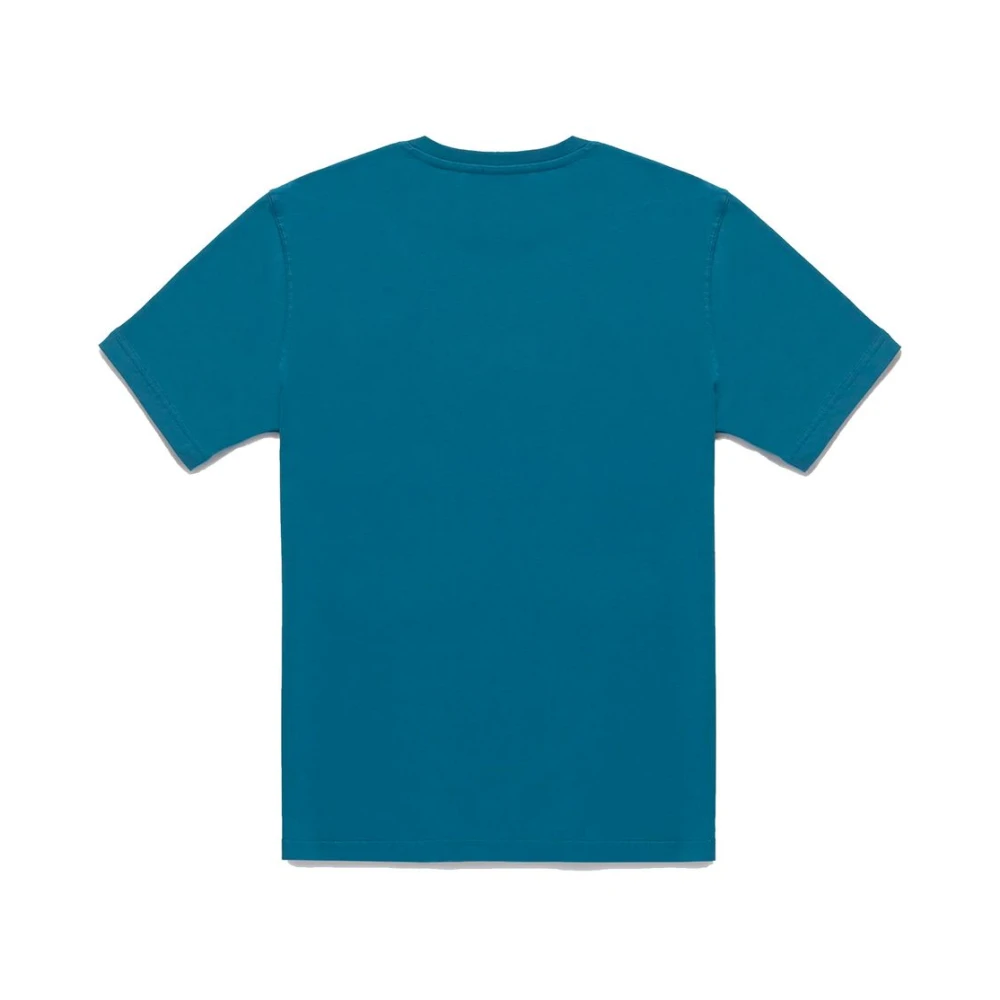 RefrigiWear Stijlvol lichtblauw katoenen T-shirt met borstlogo Blue Heren