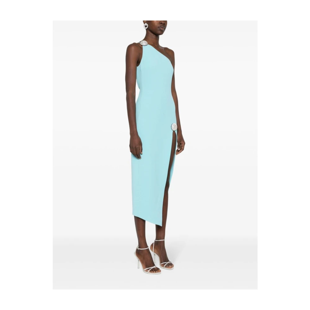 David Koma Heldere Blauwe Asymmetrische One-Shoulder Jurk Blue Dames