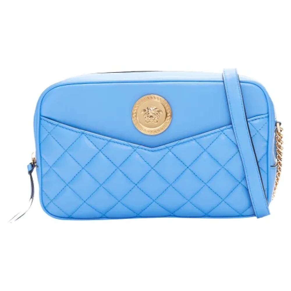 Versace Leather shoulder-bags Blue Dames