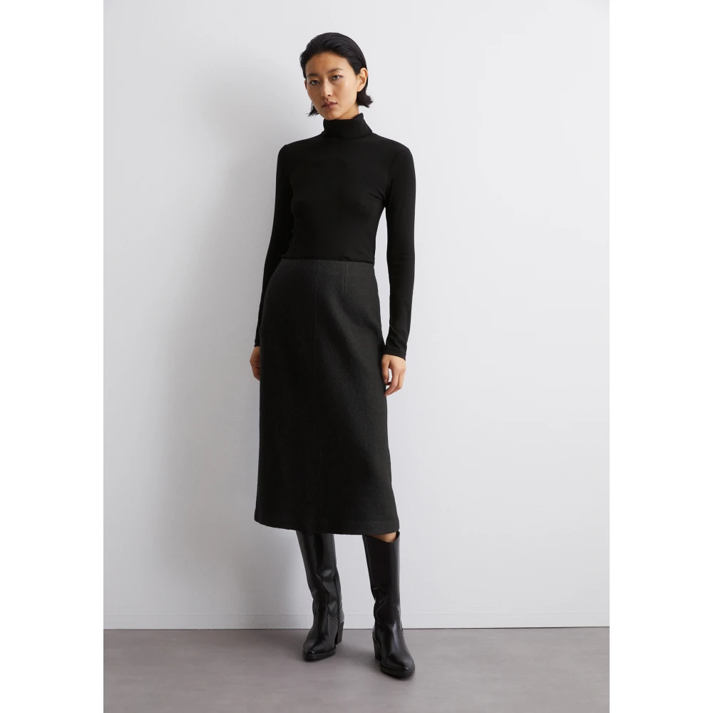 Marc O'Polo Knielange rok normaal Black Dames