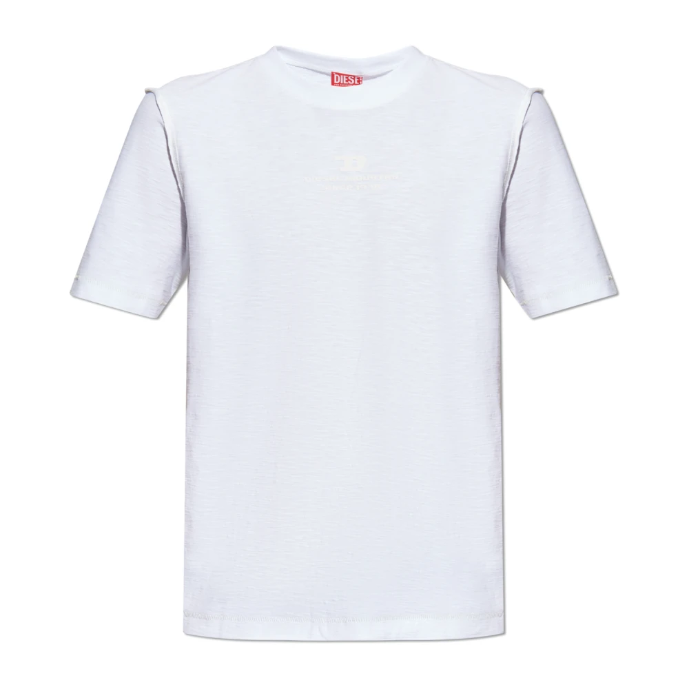 Diesel T-shirt T-Adjust-R10 White Heren