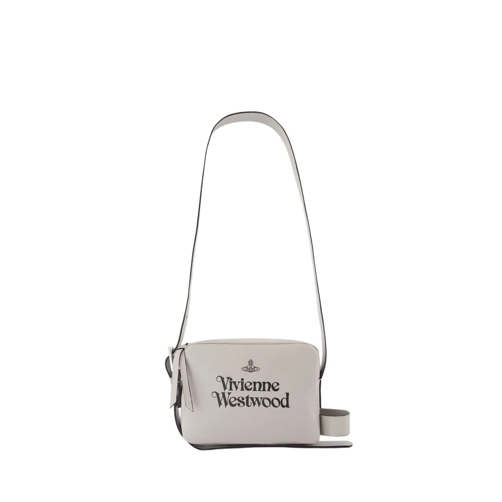 Vivienne Westwood Grijze leren cameratas Gray Dames