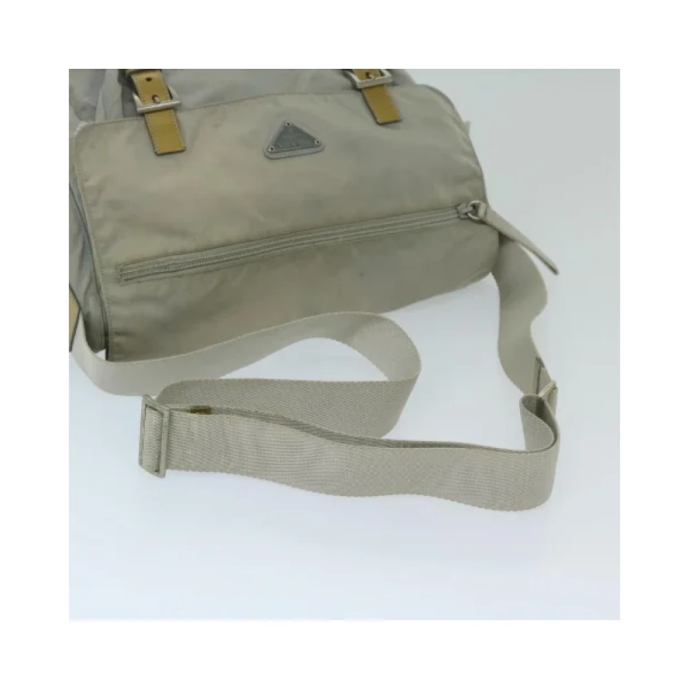 Prada Vintage Pre-owned Nylon prada-bags Gray Dames