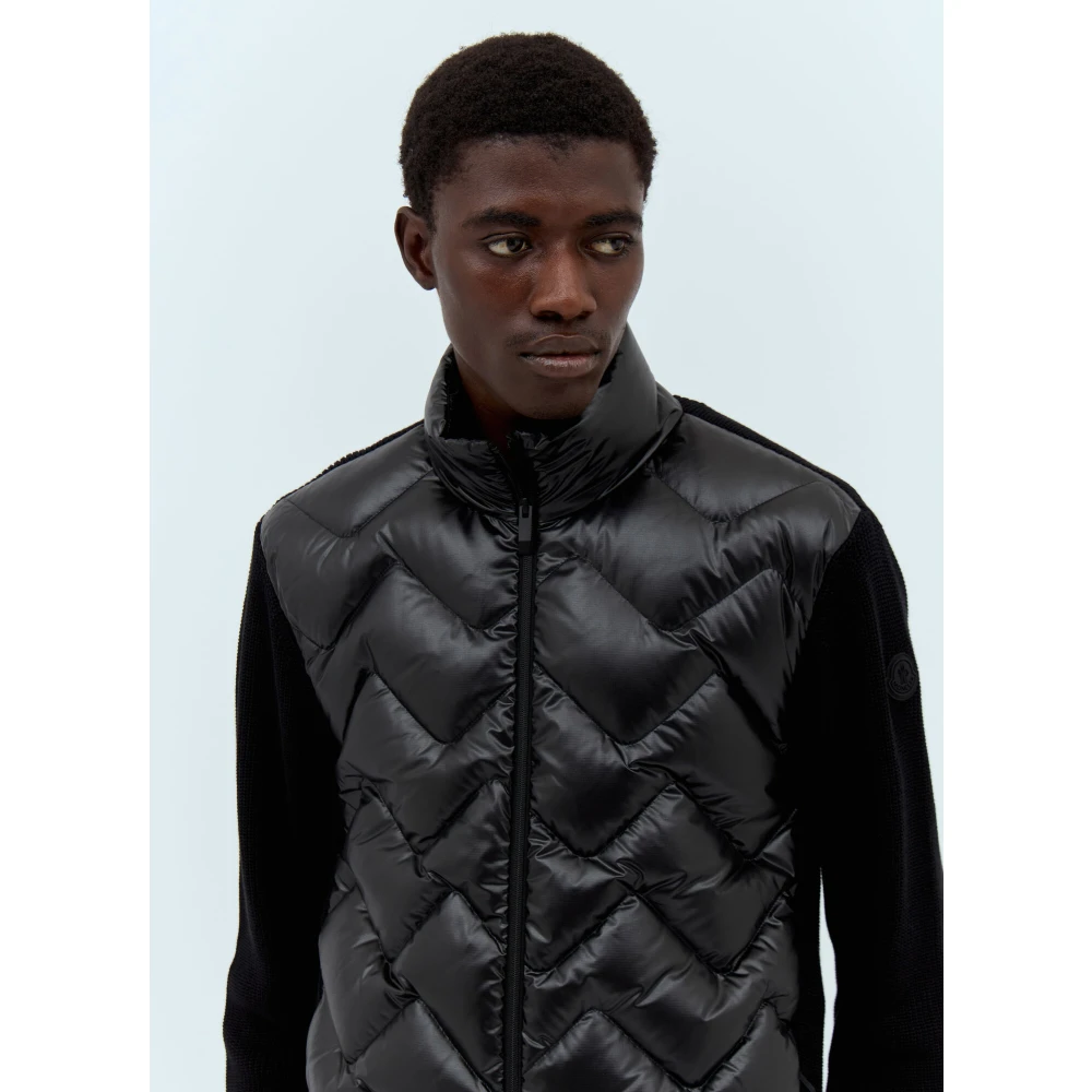 Moncler Gewatteerde Zip-Up Vest Black Heren
