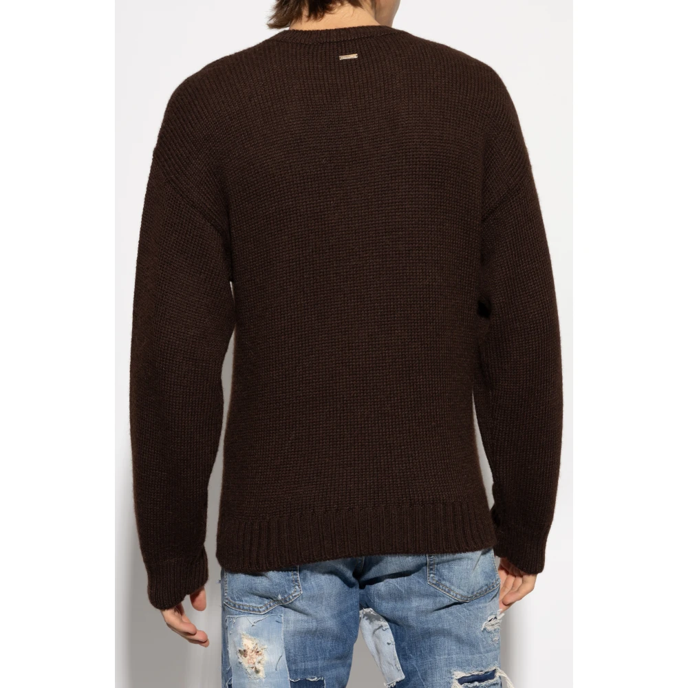 Dsquared2 Wollen trui Brown Heren