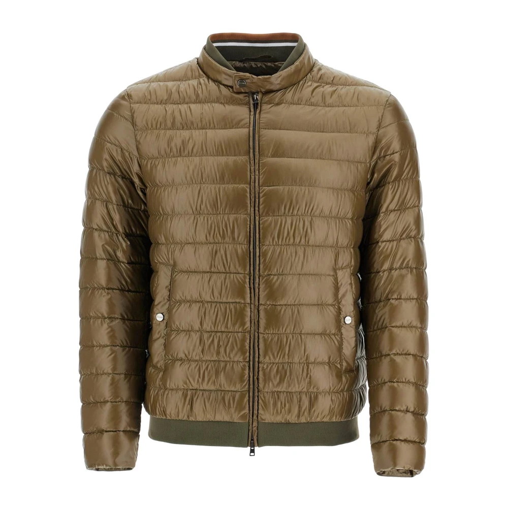 Herno Militaire Donsjas met Hoge Kraag Green Heren