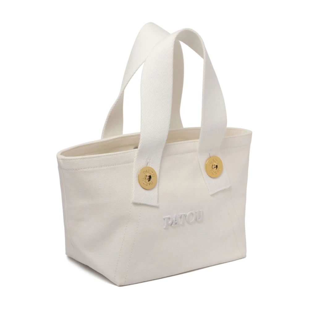 Patou Witte Kleine Tote Tas met Logo White Dames