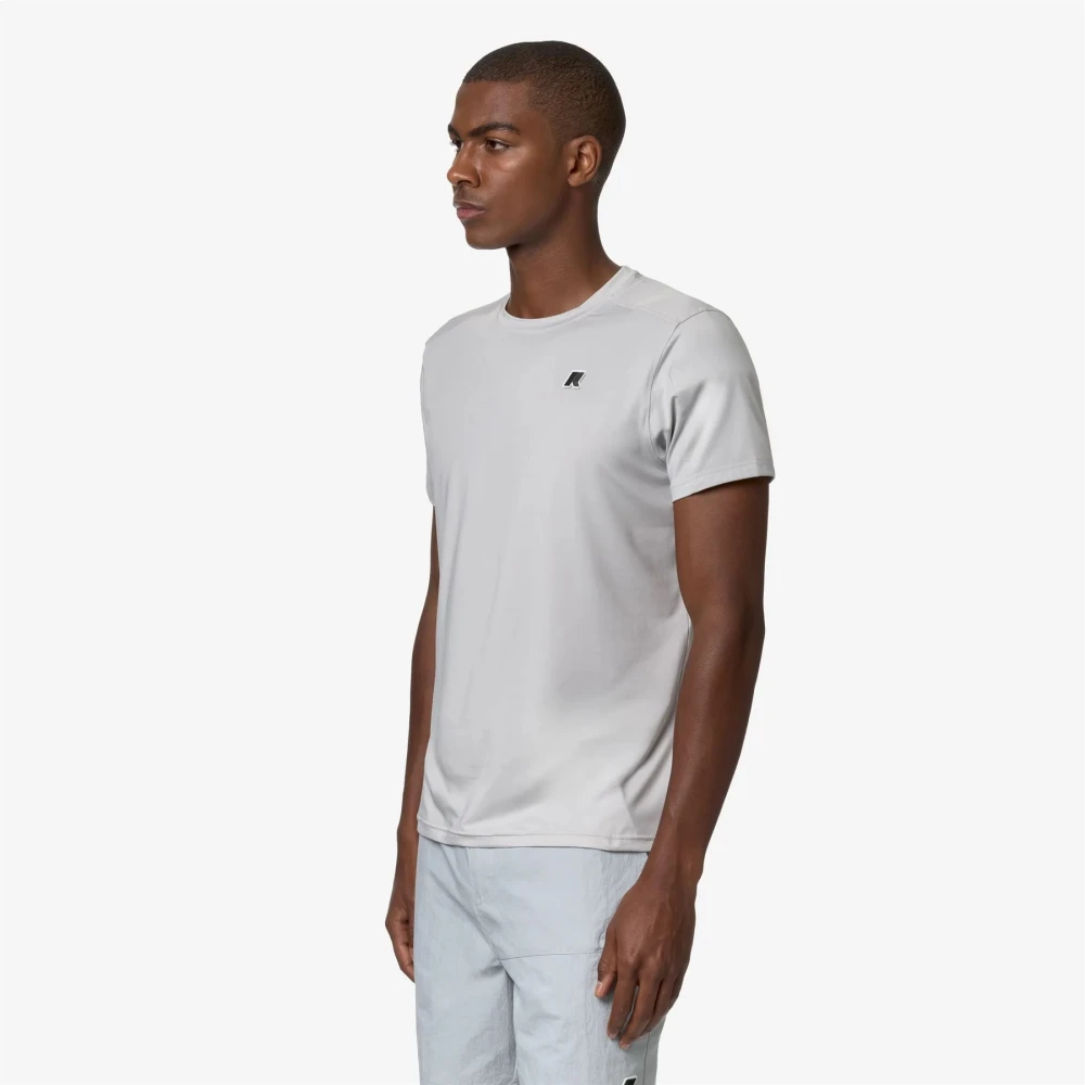 K-way Stijlvolle T-Shirt en Polo Collectie Gray Heren
