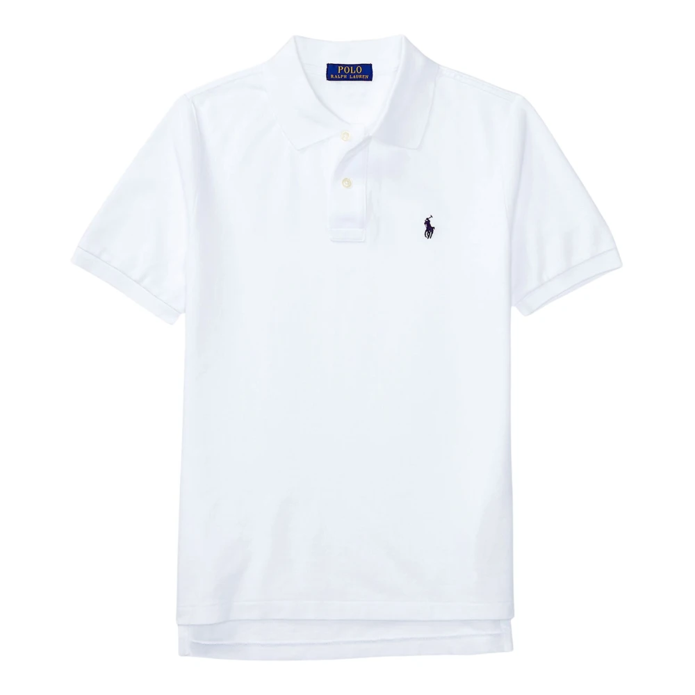 Ralph Lauren White Kids Short Sleeve T-Shirts, Male, Xl, T-Shirts And Polos