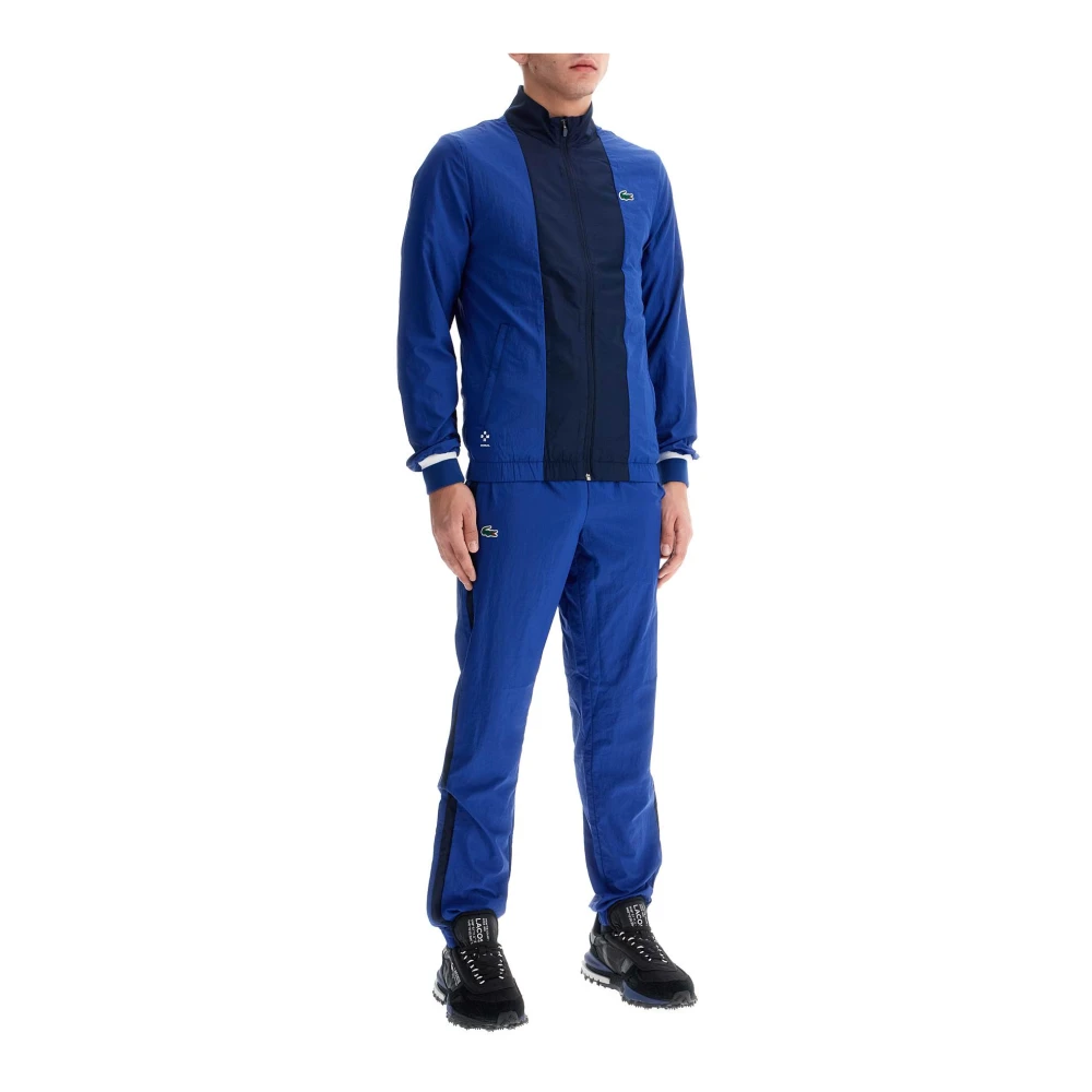 Lacoste Sportieve Mesh Jumpsuit Blue Heren