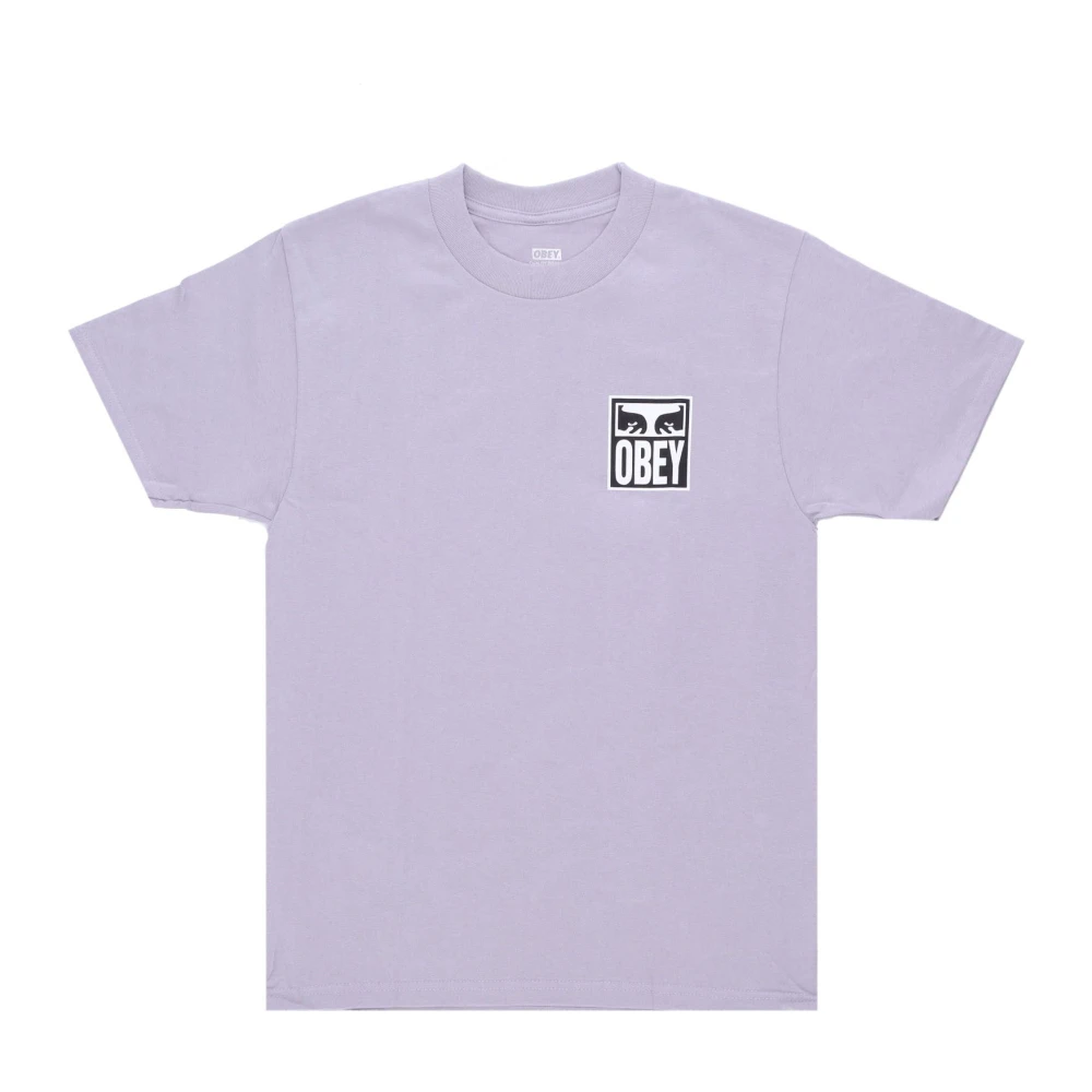 Obey Lila Krijt Ogen Icoon T-shirt Purple Heren