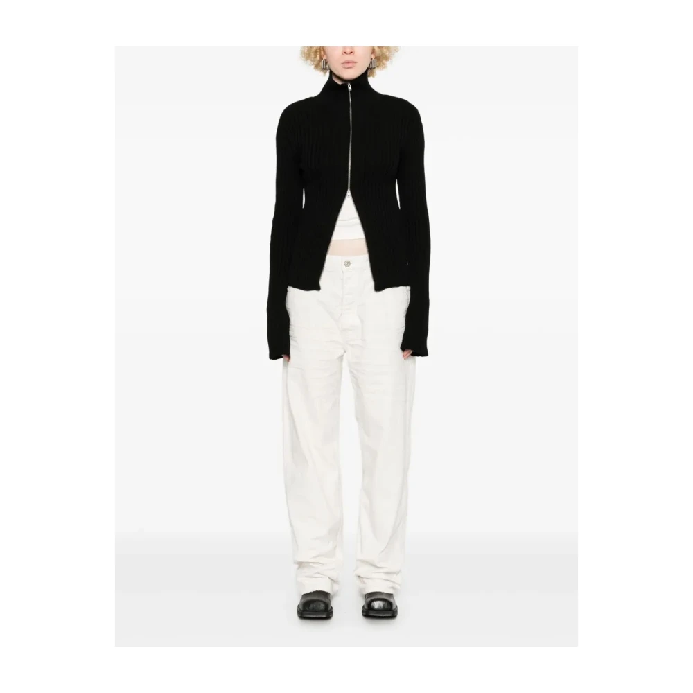 Balenciaga Relaxed Fit Denim Jeans White Dames