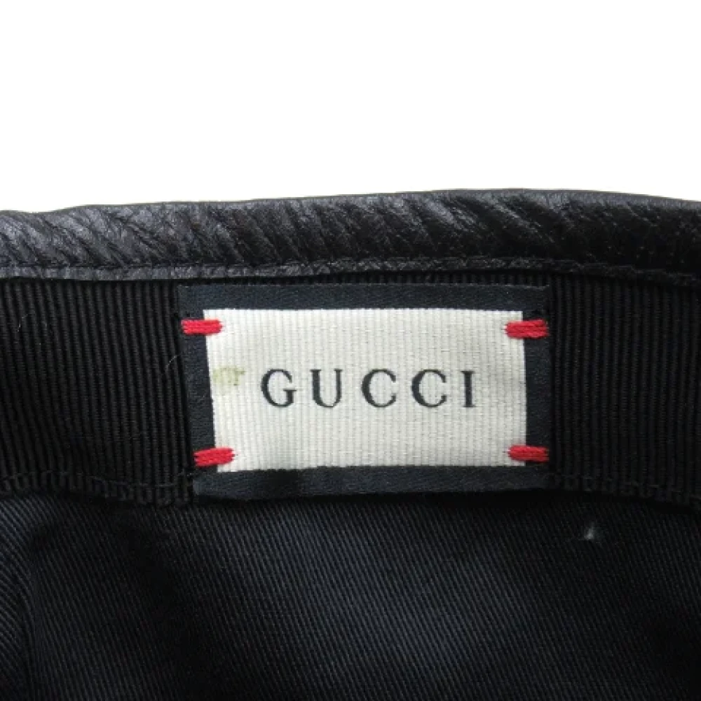 Gucci Vintage Pre-owned Canvas hats Yellow Dames