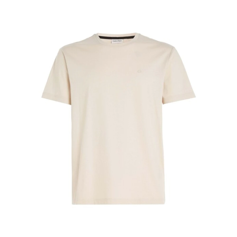 Calvin Klein Moderne Liquid Touch Katoenen T-Shirt Beige Heren