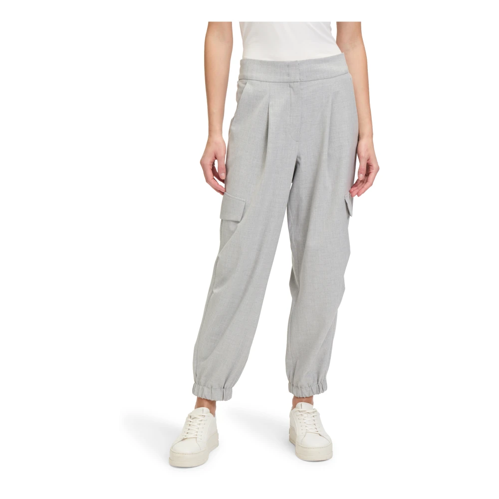 Betty Barclay Cargo broek met relaxte pasvorm Gray Dames