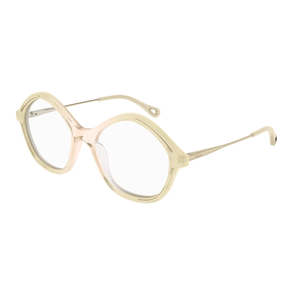Chloé Unisex Giallo Montature Per Occhiali Cristallo