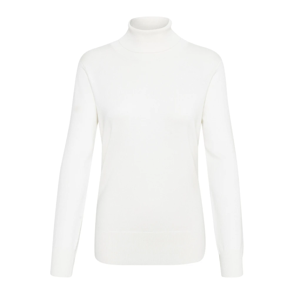 Kaffe Astrid Roll Neck Trui White Dames