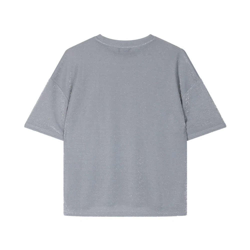 Alix The Label Doorschijnend Print T-Shirt Gray Dames