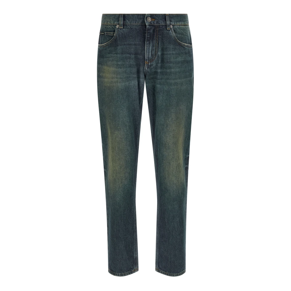 Dolce & Gabbana Men's Blue Slim Fit Jeans, 4XL, Denim Trousers