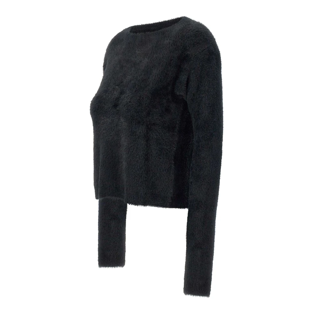 Kaos Bont Effect Zwarte Trui Black Dames