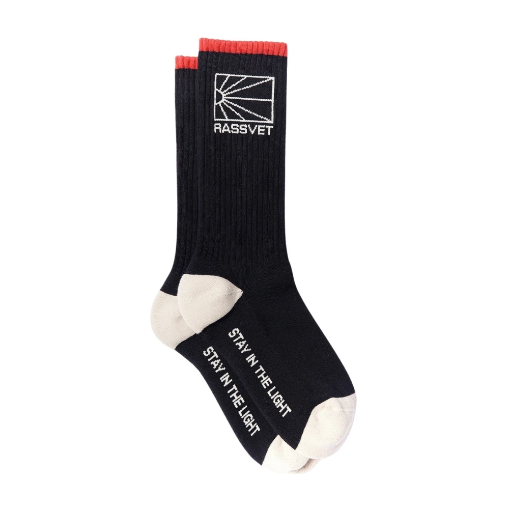 Rassvet Logo Katoenen Sokken met Logo Black Heren