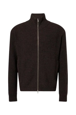 Zip Up Funnel Cardigan