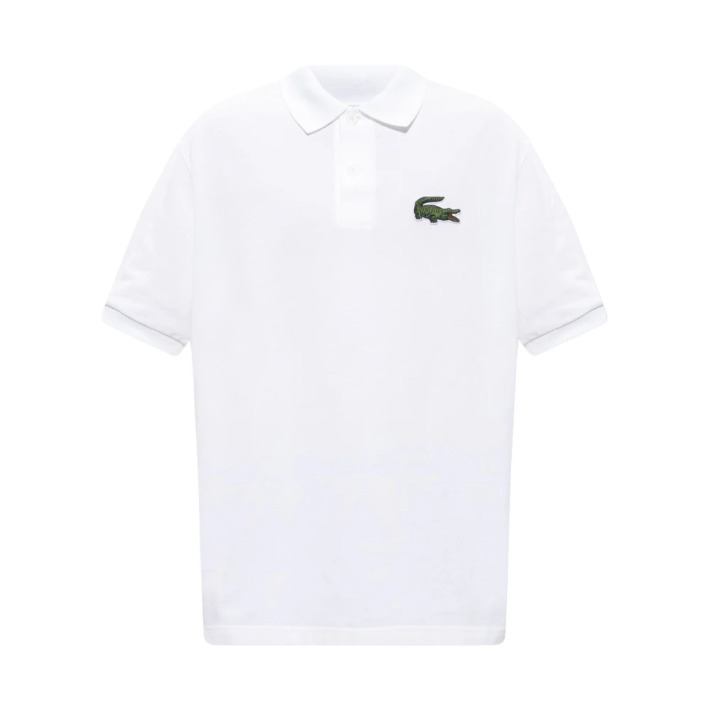 Lacoste Logo Polo Shirt, Bomull Kortärmad Design White, Herr