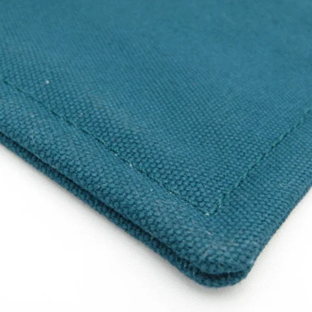Hermès Vintage Pre-owned Cotton pouches Blue Dames