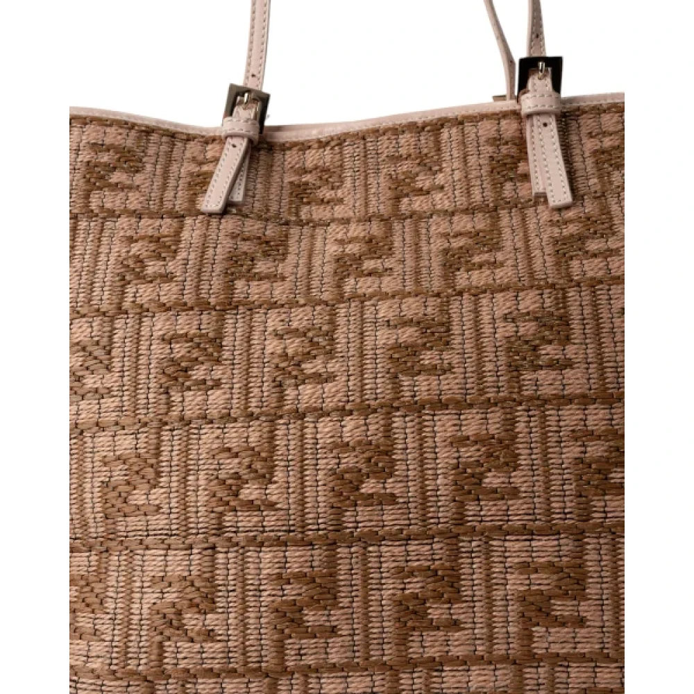 Fendi Vintage Pre-owned Fabric handbags Beige Dames