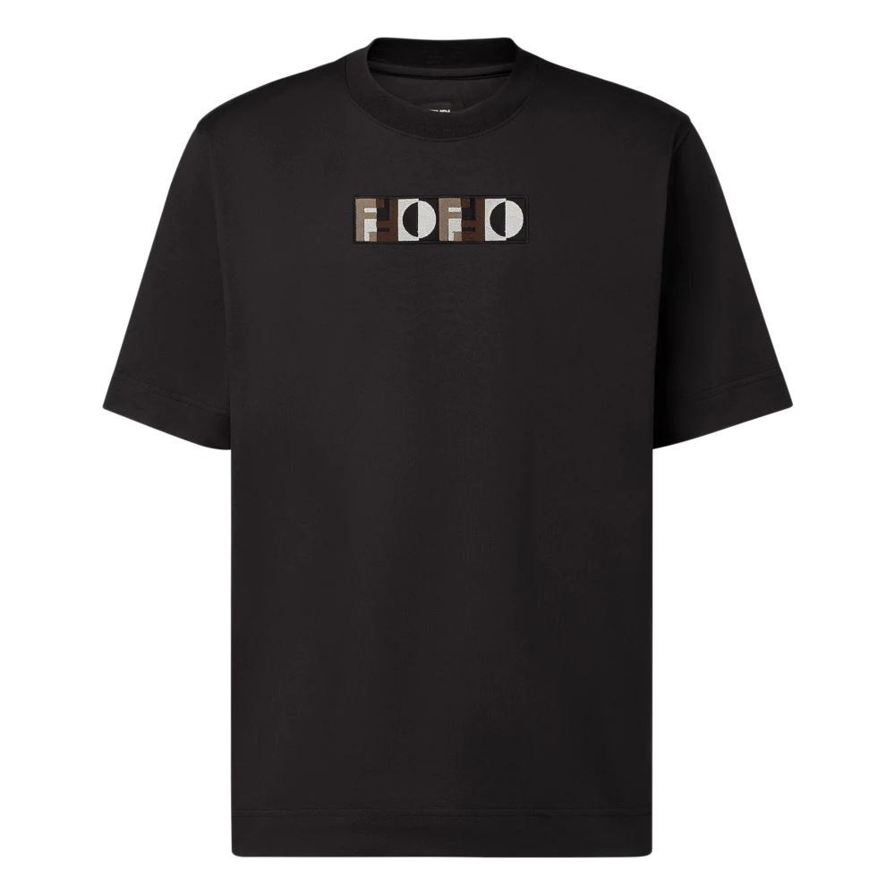 Fendi Herren Schwarz Oberteile, K, Mgröße: