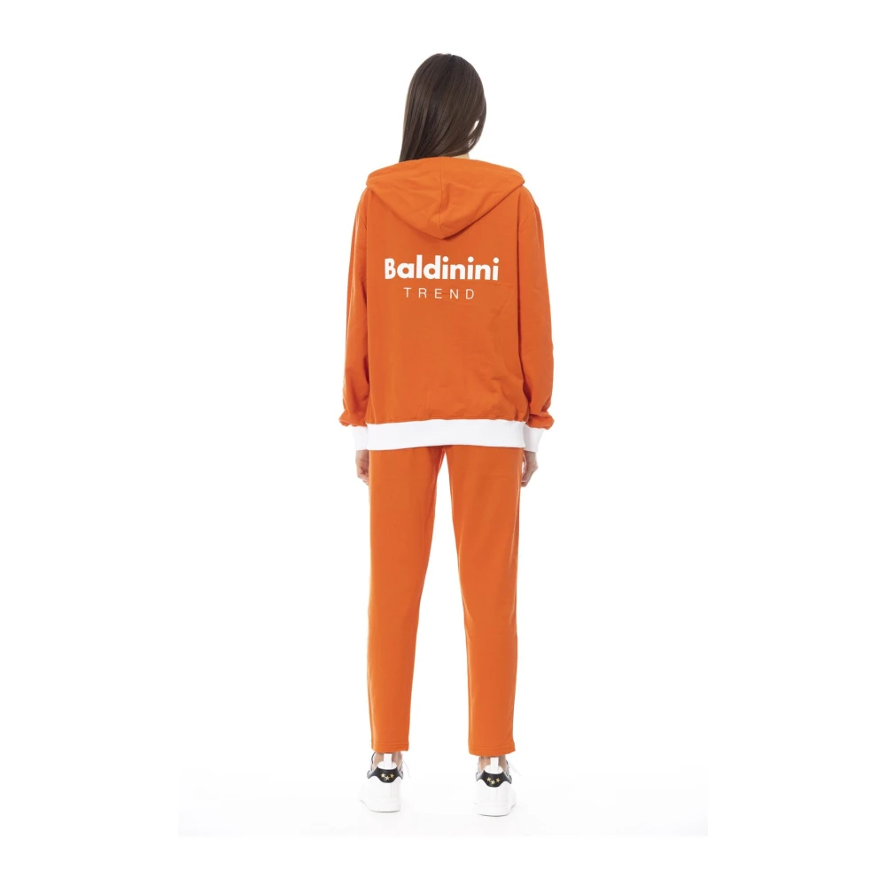 Baldinini Hoodie met kleurblok en verstelbare capuchon Orange Dames