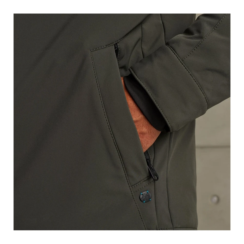 Cast Iron Superbolt Softshell Jas met Afneembare Capuchon Green Heren