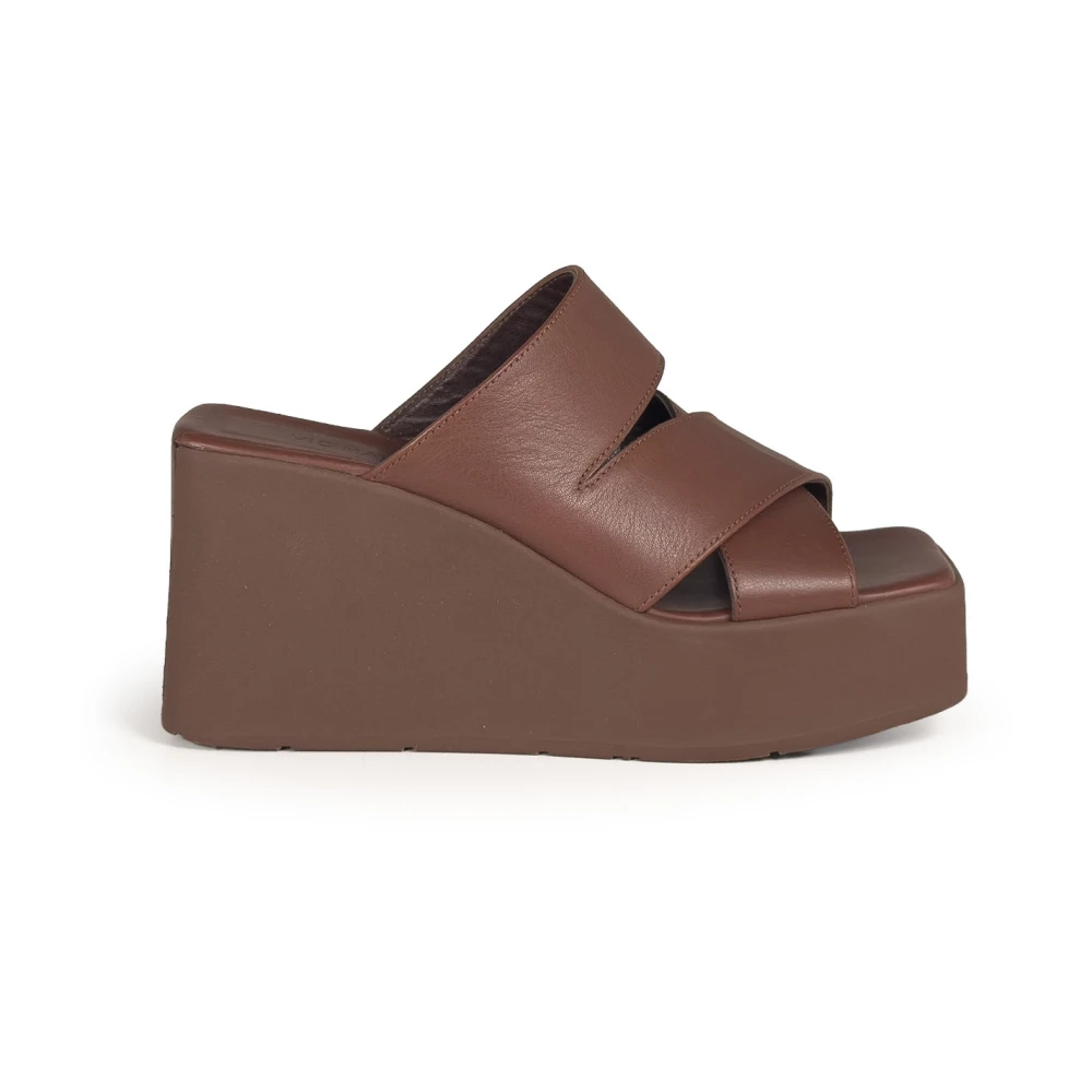 Vic Matié Women's Brown Wedges, 5 Uk, K10 Block Wedge Sandal
