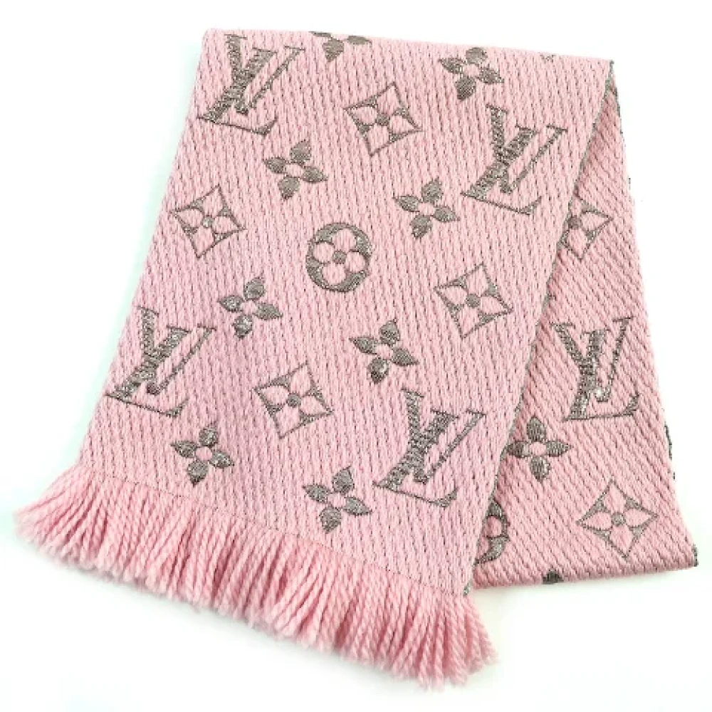 Louis Vuitton Vintage Pre-owned Canvas scarves Pink Dames