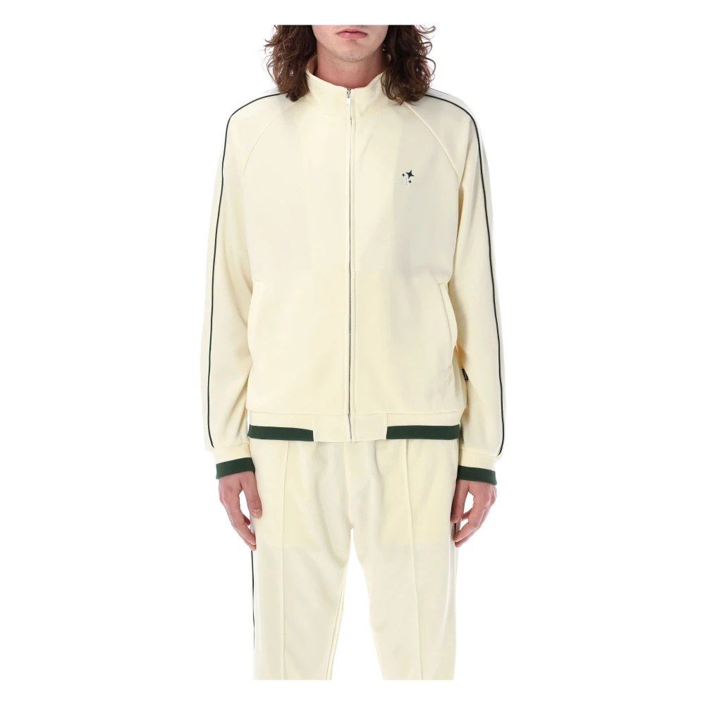 Awake NY Off White Stickat Track Jacket Beige, Herr