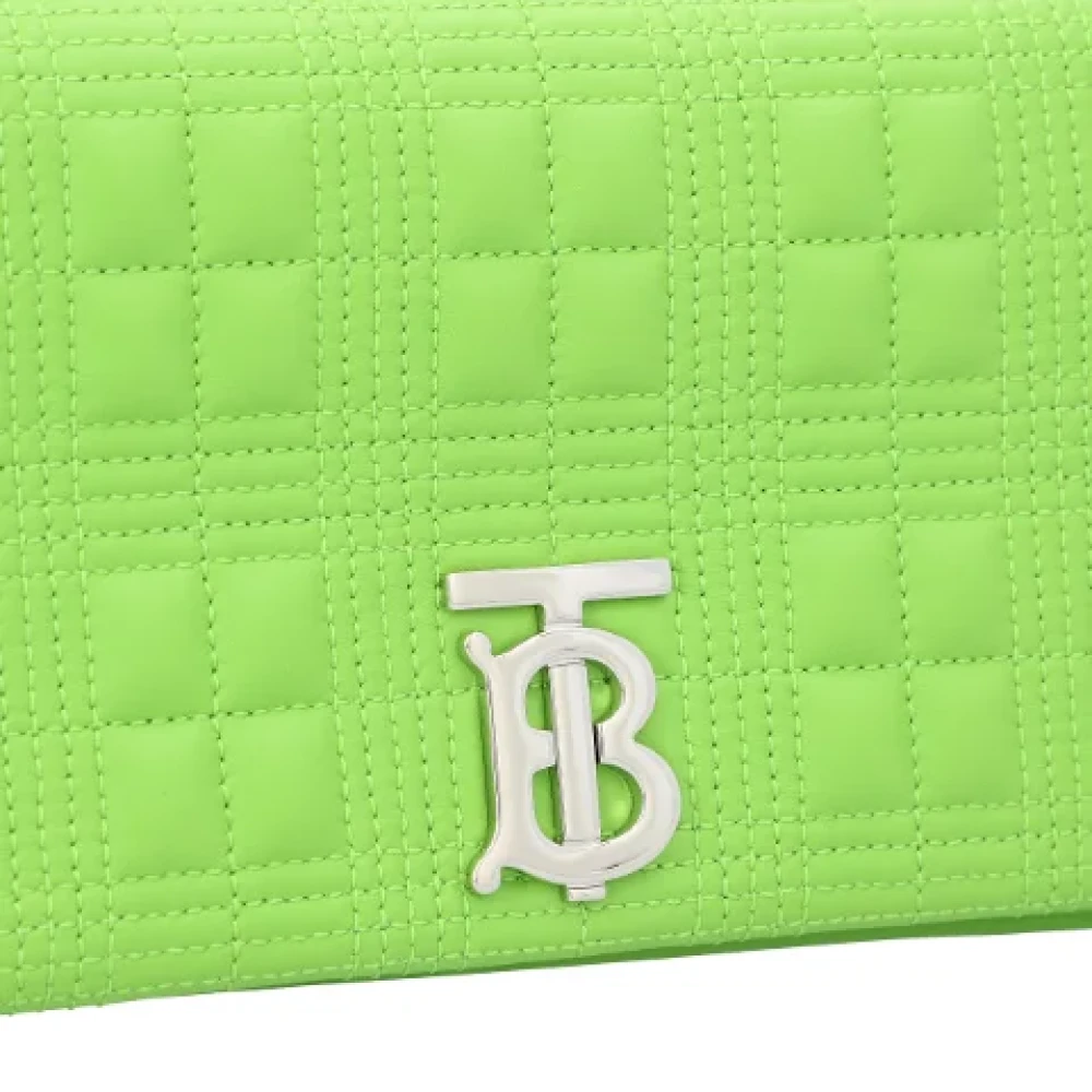 Burberry Leather shoulder-bags Green Dames