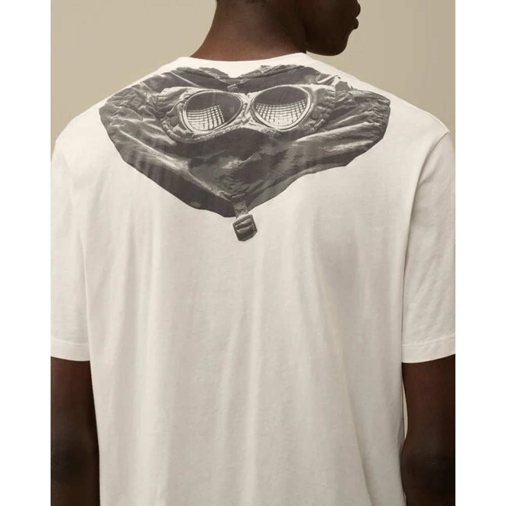 C.P. Company Premium Goggle T-shirt White Heren