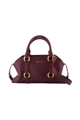 Burgundy Läder Liten Plånbok